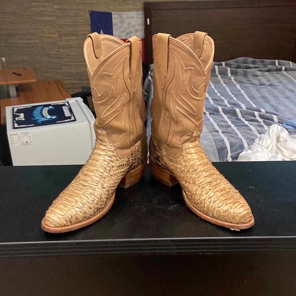 Tecovas Men’s 11.5D Back-Cut Python Boots